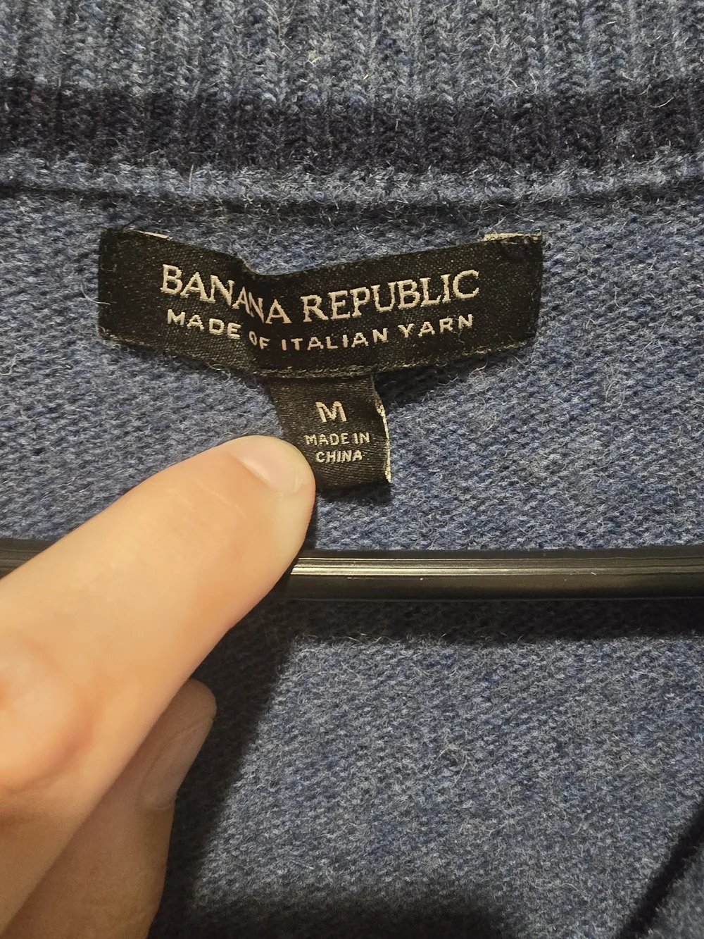 Banana Republic Merino Wool 1/4 Zip Mock Neck Sweater Medium